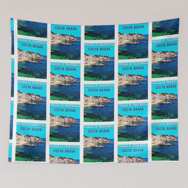 Item preview, Calella de Palafrugell Costa Brava coast travel poster designed and sold by TerradVents.