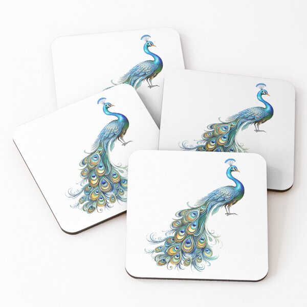 Item preview, Peacock Graphic Gorgeous with Magnificent Feathers Watercolor Menagerie A Celebration of Animals in Every Form  designed and sold by dcohea.