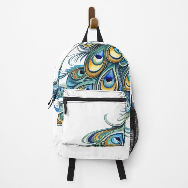 Item preview, Peacock Graphic Gorgeous with Magnificent Feathers Watercolor Menagerie A Celebration of Animals in Every Form designed and sold by dcohea.