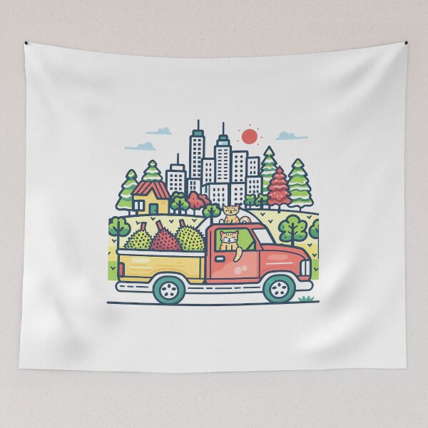 Item preview, Durian Roadtrip: Cat Co-pilot designed and sold by NatureStyle555.
