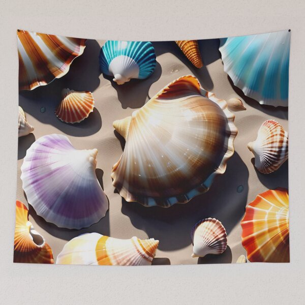 Item preview, Colorful Seashell Pattern Design designed and sold by TheArtOfPat.