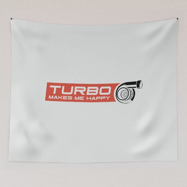 Item preview, Turbo Makes me Happy- Red for Light Background  designed and sold by ApexFibers.