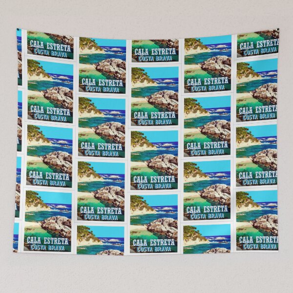 Item preview, Cala Estreta Palamós Costa Brava travel poster designed and sold by TerradVents.
