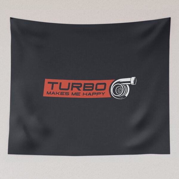 Item preview, Turbo Makes me Happy- Red for Dark Background  designed and sold by ApexFibers.