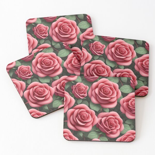Item preview, 3D Pink Roses Pattern designed and sold by TGAL2.
