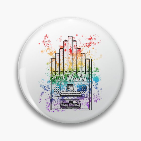 Item preview, Church Organ Rainbow Colours Organist Musician designed and sold by doodlerob.