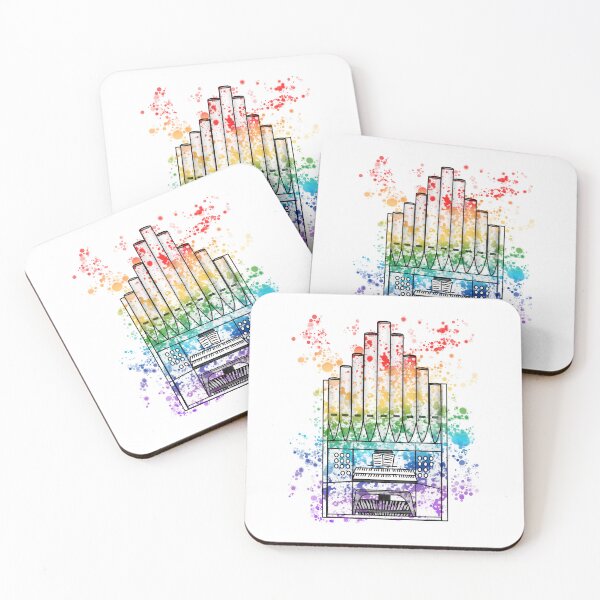 Item preview, Church Organ Rainbow Colours Organist Musician designed and sold by doodlerob.