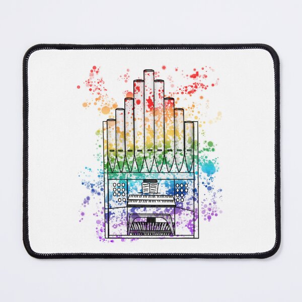 Item preview, Church Organ Rainbow Colours Organist Musician designed and sold by doodlerob.
