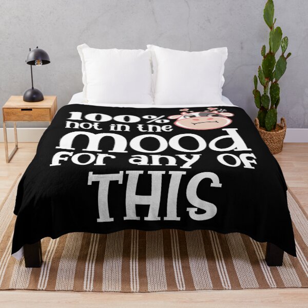 Item preview, Not in the mood - cute cow pun designed and sold by EvergreenWhimsy.