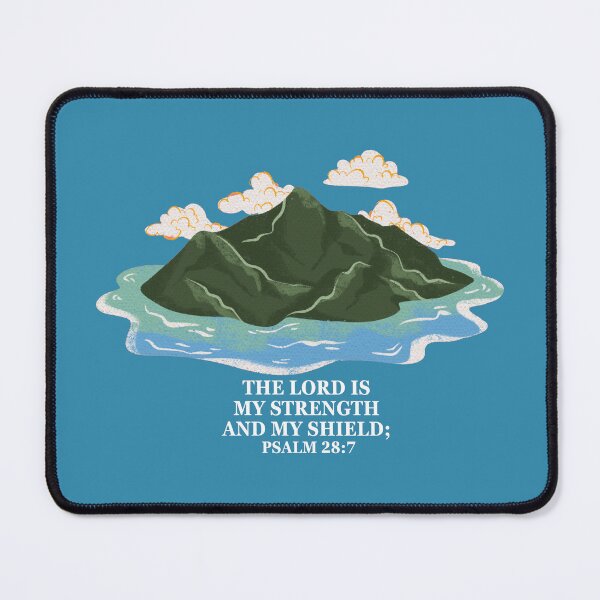 Item preview, Divine Strength at Tranquil Como Lake - Psalm 28:7 designed and sold by Nara8.