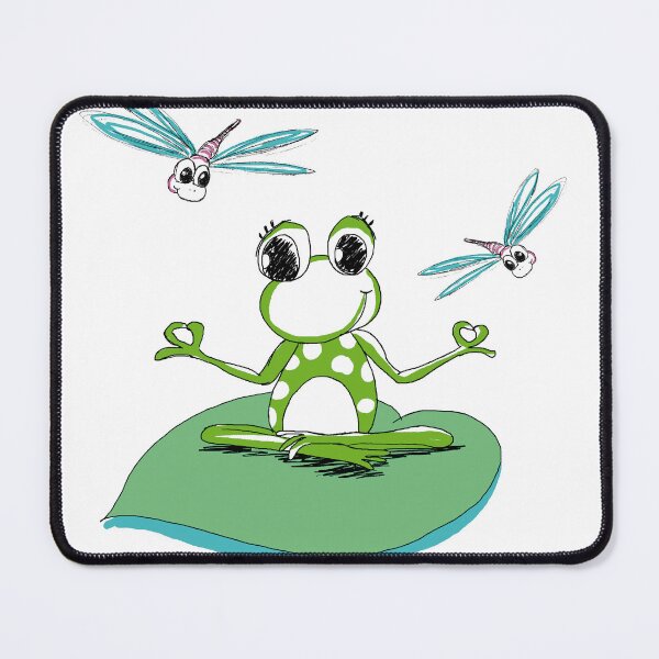 Item preview, Lotus Yoga Pose French Frog designed and sold by boriskrance.
