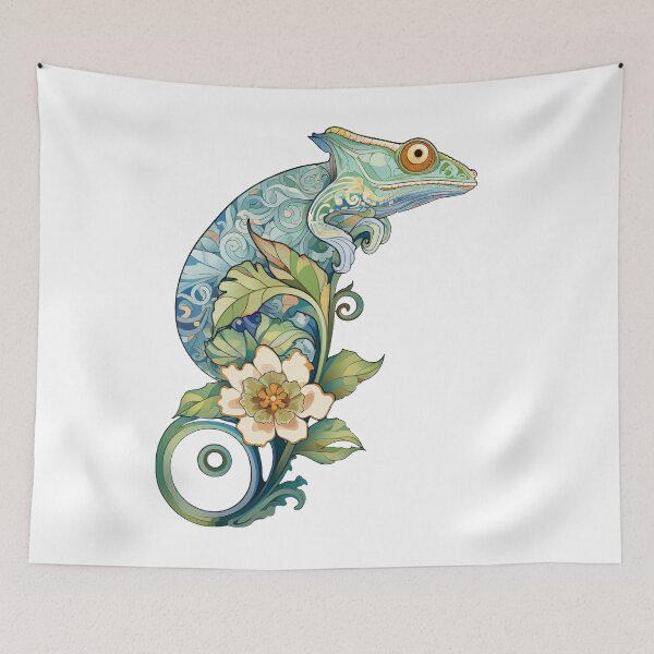 Item preview, Boho Lizard Graphic Watercolor Menagerie A Celebration of Animals in Every Form  designed and sold by dcohea.