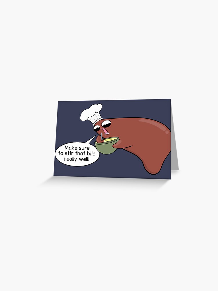 Thumbnail 1 of 2, Greeting Card, Liver Master Chef designed and sold by amoebasisters.