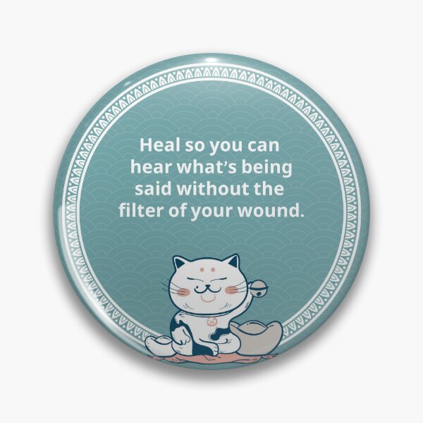 Item preview, Heal so you can hear what's being said without the filter of your wound. designed and sold by Letitgo.guru Swag.