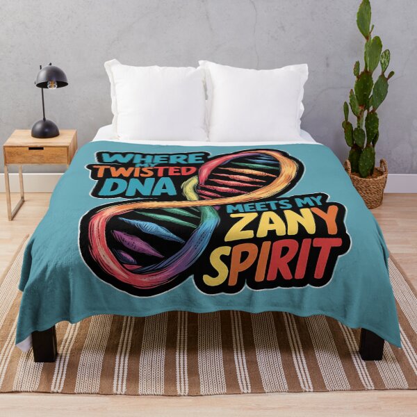 Item preview, Embrace My Twisted DNA: Celebrate Your Quirky Self with Unique, Colorful Art designed and sold by Molecularmerch.