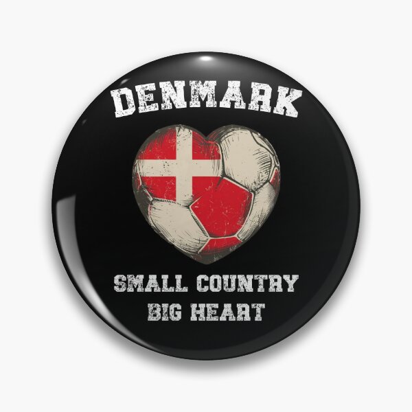 Item preview, Small Country Big Heart Denmark Football designed and sold by HeadTurningArt.