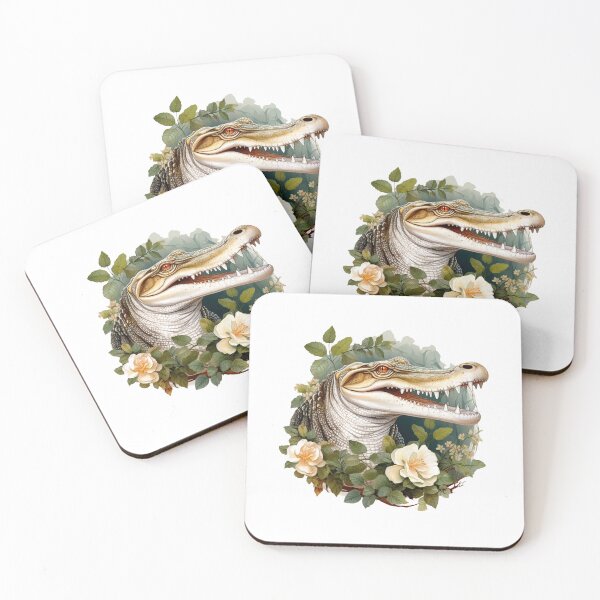Item preview, Boho Gator Graphic Watercolor Menagerie A Celebration of Animals in Every Form  designed and sold by dcohea.
