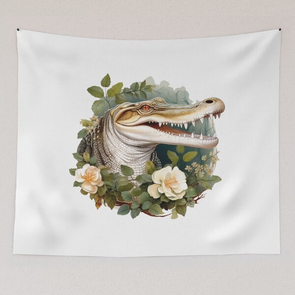 Item preview, Boho Gator Graphic Watercolor Menagerie A Celebration of Animals in Every Form  designed and sold by dcohea.