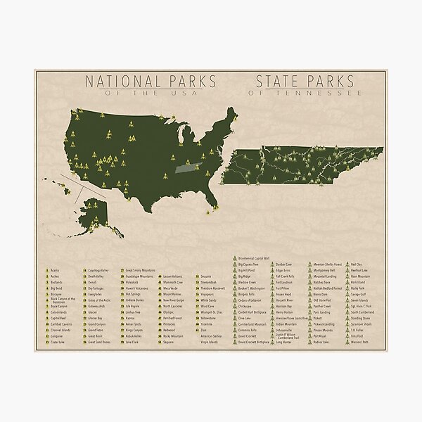 Item preview, US National Parks - Tennessee designed and sold by FinlayMcNevin.