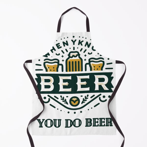 Item preview, When Y Know Beer You do Beer- Minimalistic Retro Restaurant Bar Art designed and sold by Wolvescreate.