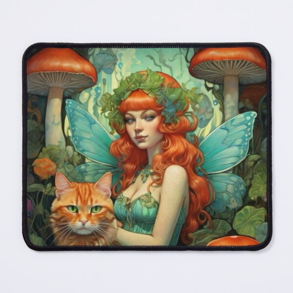 Item preview, Mushroom Fae and Kitty designed and sold by Dreamfamiliars.