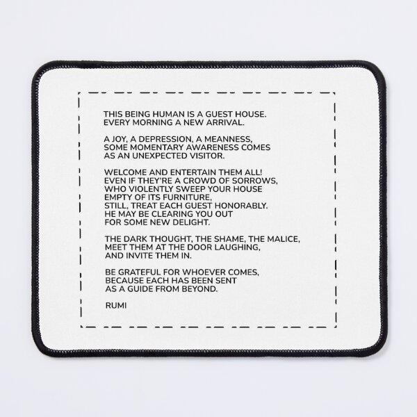 Item preview, Rumi Poem - The guest house designed and sold by Inspirationmotivation.