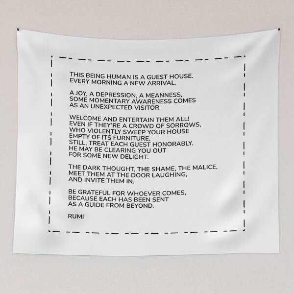 Item preview, Rumi Poem - The guest house designed and sold by Inspirationmotivation.