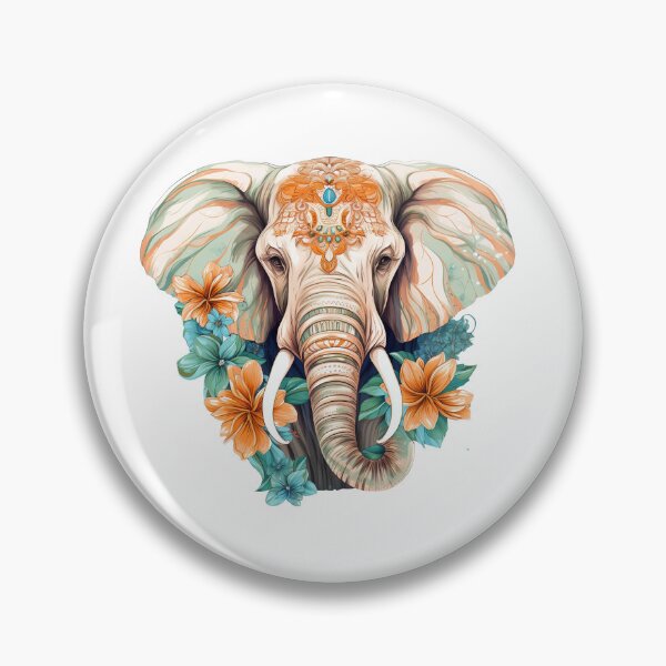 Item preview, Boho Elephant Graphic Watercolor Menagerie A Celebration of Animals in Every Form  designed and sold by dcohea.