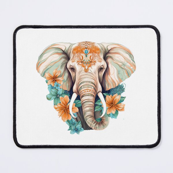 Item preview, Boho Elephant Graphic Watercolor Menagerie A Celebration of Animals in Every Form designed and sold by dcohea.