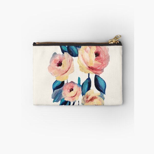 Item preview, Pink roses and blue leaves clipped designed and sold by norascorner.