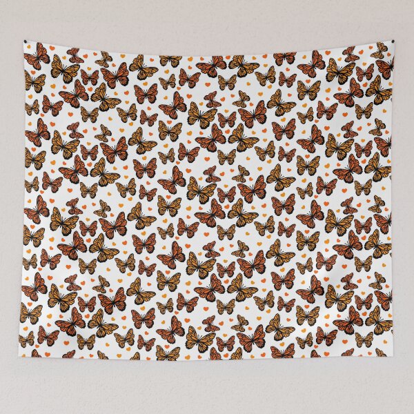 Item preview, monarch butterflies & hearts designed and sold by delphiniumco.