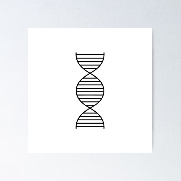 Item preview, Elegant Minimalist DNA Structure Artwork for Modern Home and Office Decor designed and sold by Molecularmerch.