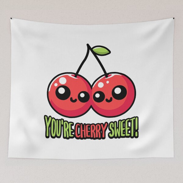 Item preview, You're Cherry Sweet! Cute Cherry Pun Cartoon designed and sold by PMCreative.