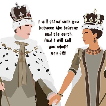 Aperçu de l'œuvre Je vais vous dire où vous êtes le roi George et la reine Charlotte Bridgerton Netflix de KamiTrendz