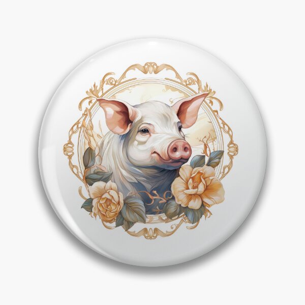 Item preview, Boho Pig Graphic Watercolor Menagerie A Celebration of Animals in Every Form  designed and sold by dcohea.