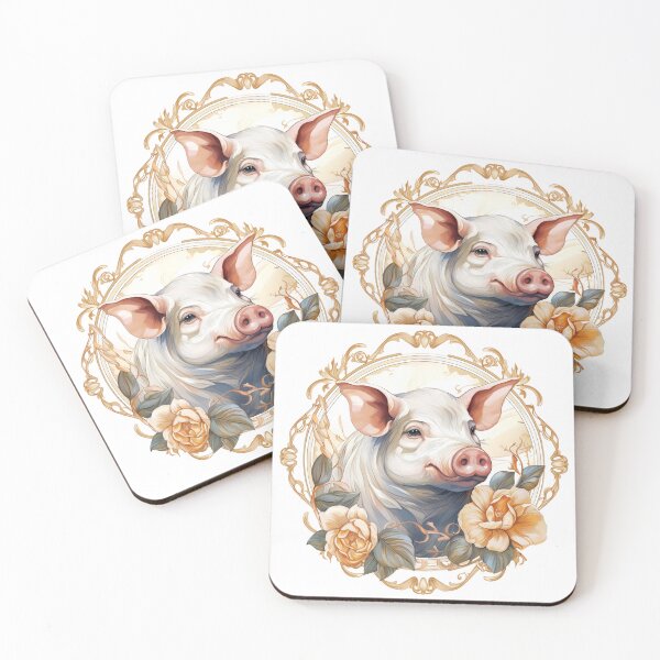 Item preview, Boho Pig Graphic Watercolor Menagerie A Celebration of Animals in Every Form  designed and sold by dcohea.