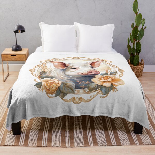 Item preview, Boho Pig Graphic Watercolor Menagerie A Celebration of Animals in Every Form designed and sold by dcohea.
