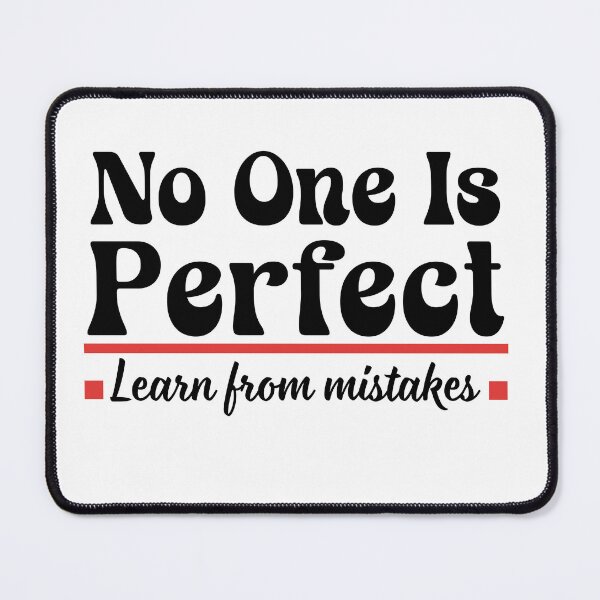 Item preview, No One Is Perfect - Learn From Mistakes - Inspirational Retro Groovy Design ( Bright Colors) designed and sold by Raise2Shine.