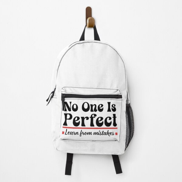 Item preview, No One Is Perfect - Learn From Mistakes - Inspirational Retro Groovy Design ( Bright Colors) designed and sold by Raise2Shine.