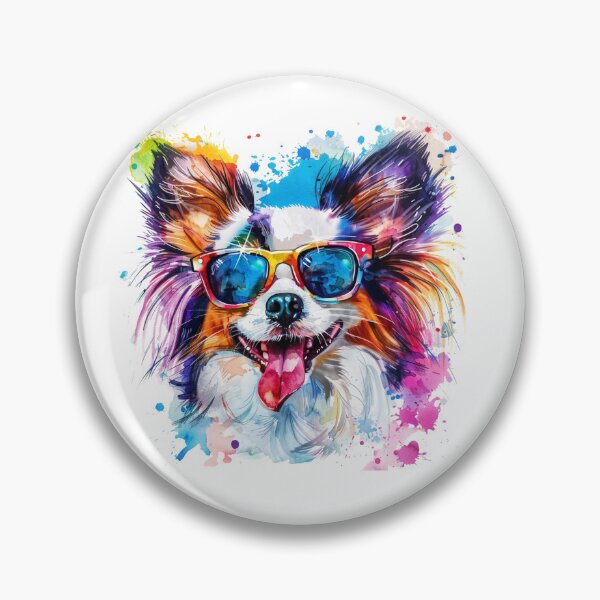 Item preview, Papillion with Sunglasses designed and sold by SociallyRemoved.