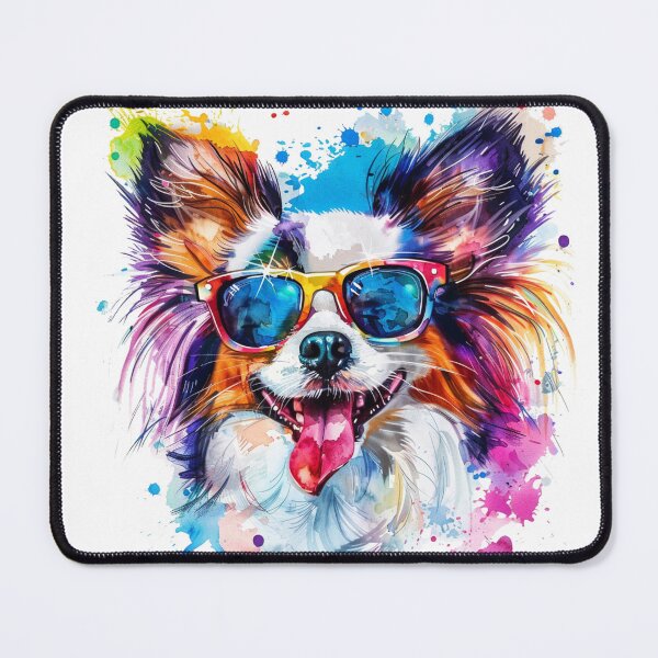 Item preview, Papillion with Sunglasses designed and sold by SociallyRemoved.