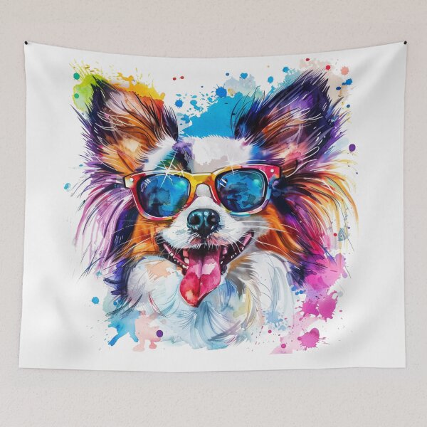 Item preview, Papillion with Sunglasses designed and sold by SociallyRemoved.