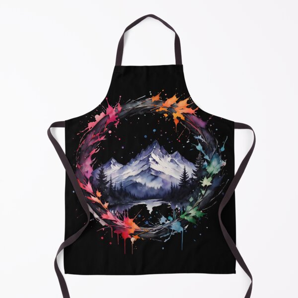 Item preview, Mountains and Water in an Autumn Wreath designed and sold by CreativMee.
