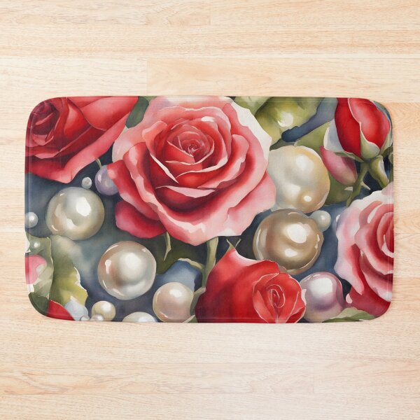 Item preview, Red Roses and White Pearls designed and sold by CalmnessbyChoice.
