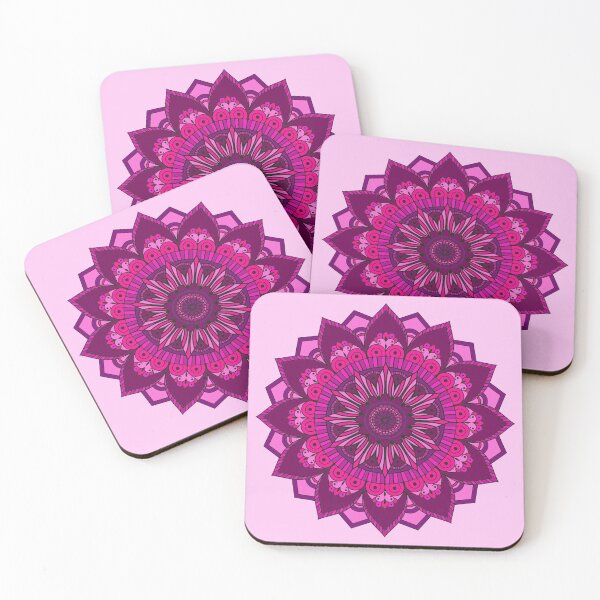 Item preview, Magenta Pink Mandala for Crown Chakra Zunaria Pattern designed and sold by SeranaMakes.