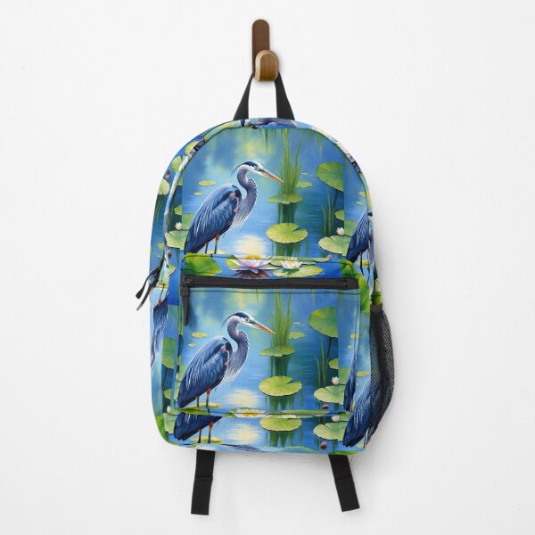 Item preview, Heron Lotus Pond designed and sold by TeeARTHY.