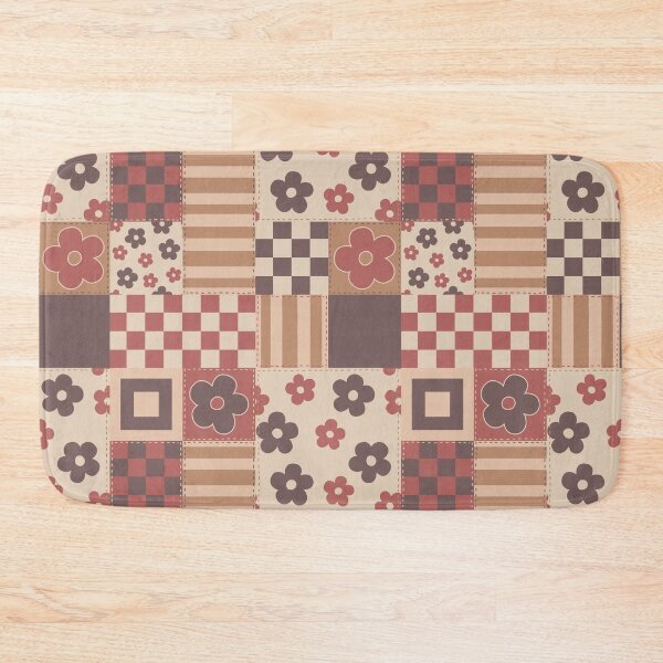 Item preview, Boho Vintage Patchwork Floral Seamless Pattern designed and sold by CreativeDraws42.