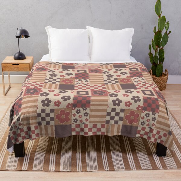 Item preview, Boho Vintage Patchwork Floral Seamless Pattern designed and sold by CreativeDraws42.