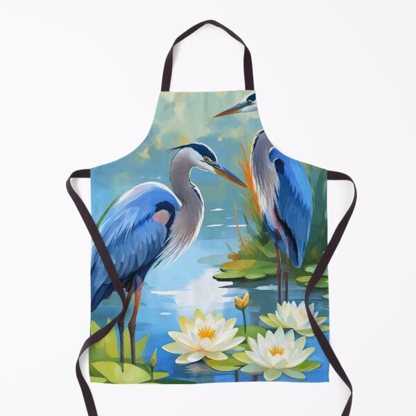 Item preview, Blue two herons Lotus Pond | Great Blue Heron designed and sold by TeeARTHY.