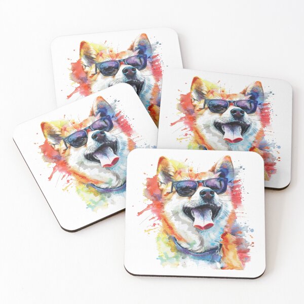 Item preview, Shiba Inu Wearing Sunglasses designed and sold by SociallyRemoved.